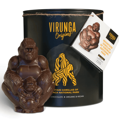 Chokolade gorilla fra en krigszone