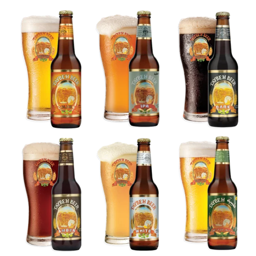 Øl, seks slags fra Palæstina