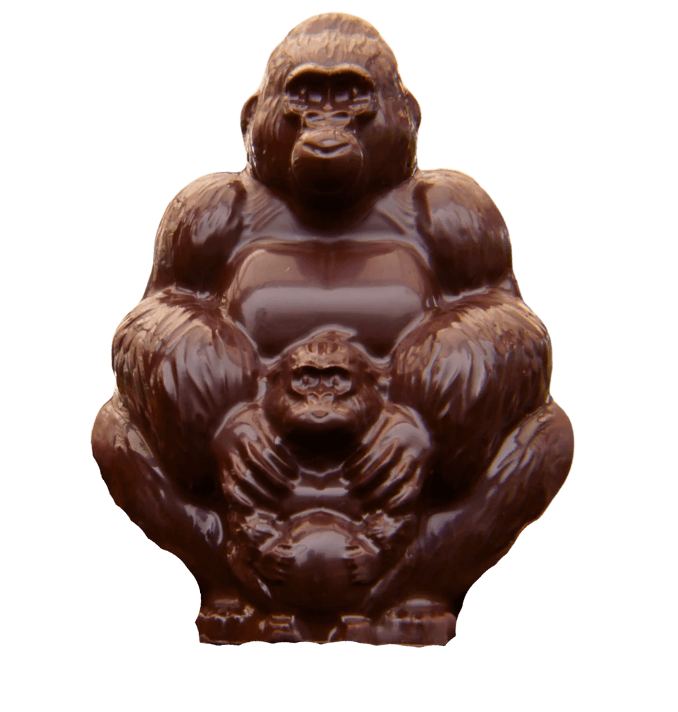 Chocolate gorilla 63% from Congo, organic – warfair