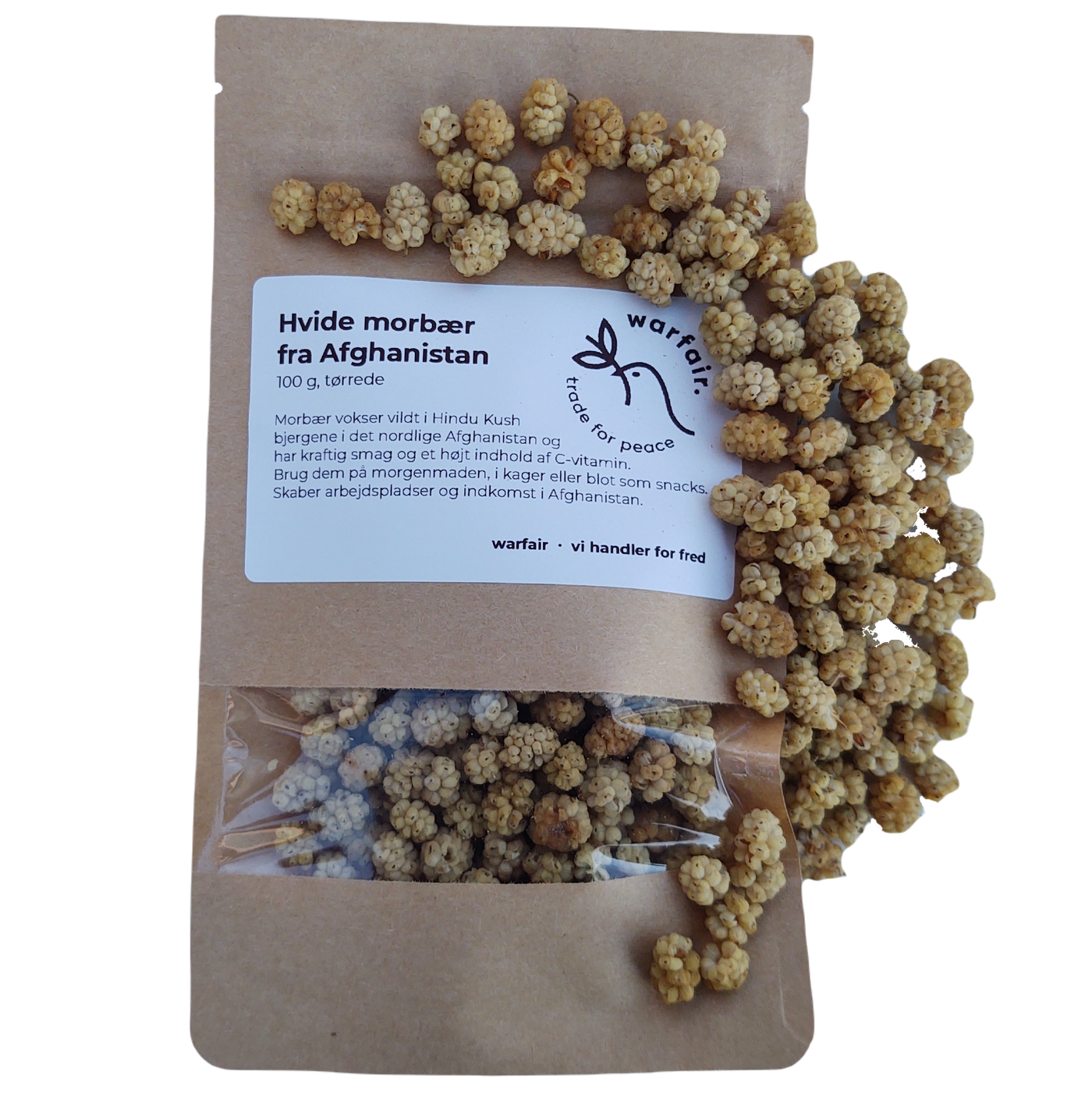 White mulberries from Afghanistan, dried