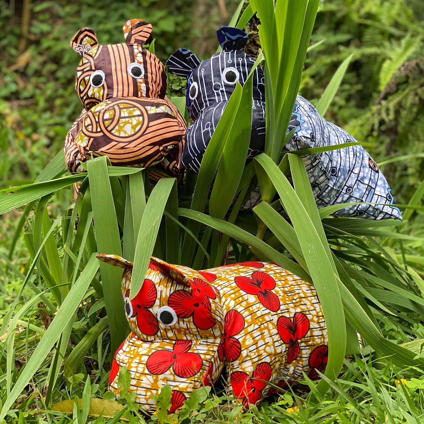 Plush animals from the Congo (DRC)